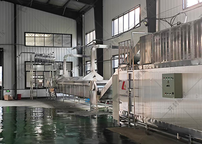 麗星機械紅薯粉條機生產設備在貴州進行試機