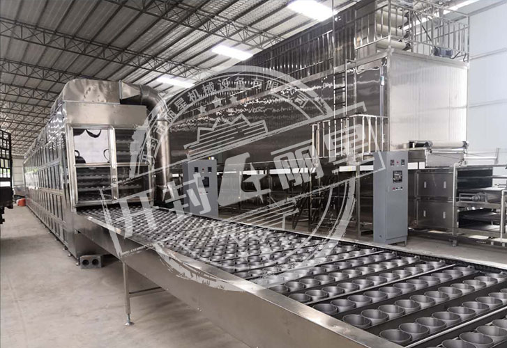 麗星沖泡即食酸辣粉加工設備,自帶自動壓碗烘干